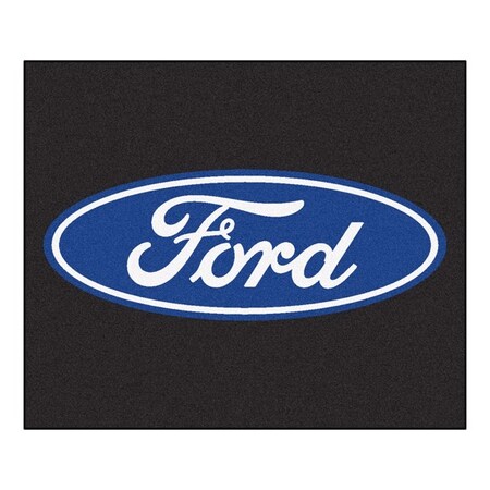 Fanmats Ford Oval Tailgater Rug 5x6 - Black 16085