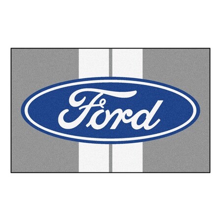 Fanmats Ford Oval with Stripes Ulti-Mat - Gray 16169