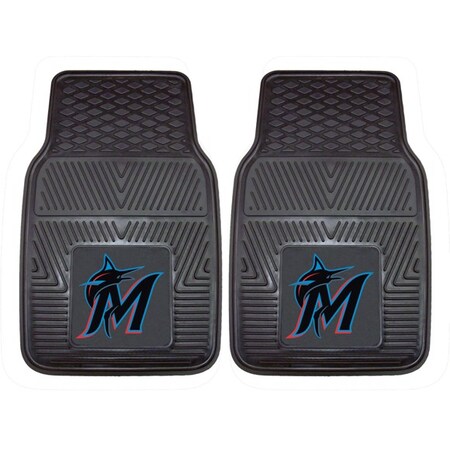 Fanmats Miami Marlins 2-pc Vinyl Car Mats, PK2 8838