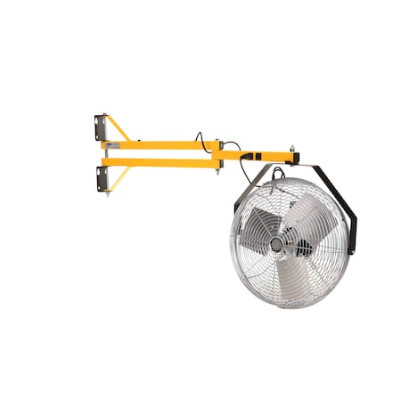 TPI INDUSTRIAL Dock Arm Fan Head, 40" reach 18" 120VAC 40-LDF-TE