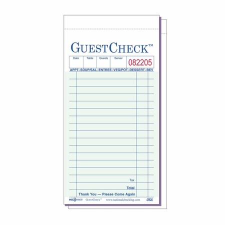 Ncc Carbon 17 Line Gst Checks 2Pt, PK2500, Grn G6000