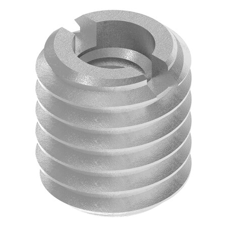Zoro Select Standard Wall Self Locking Thread Insert, No. 10-32 Int Thrd Sz, Steel EZ-329-332