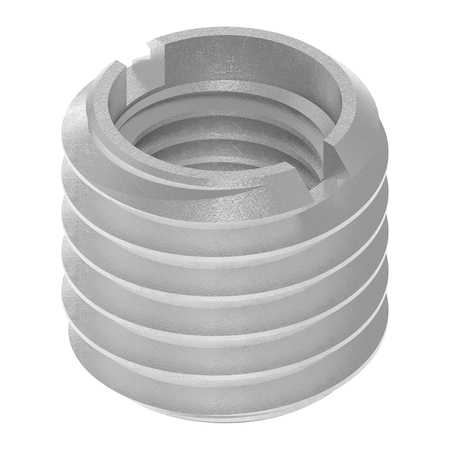 Zoro Select Standard Wall Self Locking Thread Insert, M10-1.25 Int Thrd Sz, 18-8 Stainless Steel EZ-653-10F