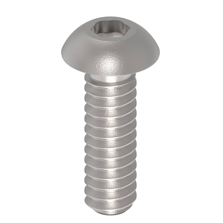 Zoro Select No. 4-40 x 3/8 in Torx Button Standard Machine Screw, Unfinished A286 Stainless Steel ZBM108-286