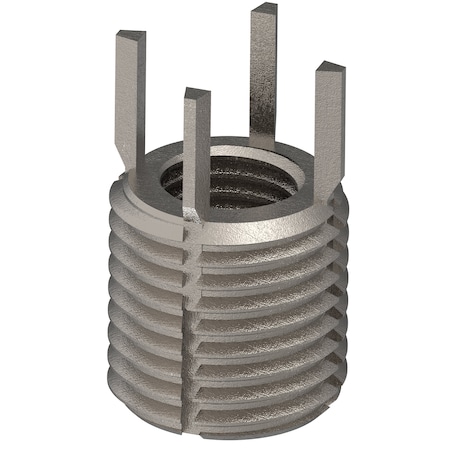 Zoro Select Key Locking Thread Insert, Thin Wall, 4 Keys, M8-1.00 Int Thrd Sz, M12-1.25 Ext Thrd Sz, 10 PK 217-077553