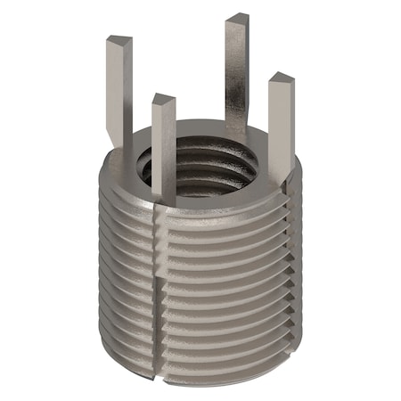 Zoro Select Key Locking Thread Insert, Heavy Wall, 4 Keys, 3/4"-10 Int Thrd Sz, 1 1/8"-12 Ext Thrd Sz, 10 PK 217-077309