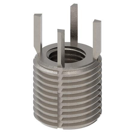 Zoro Select Key Locking Thread Insert, Heavy Wall, 4 Keys, M10-1.25 Int Thrd Sz, M16-1.50 Ext Thrd Sz, 10 PK 217-076567