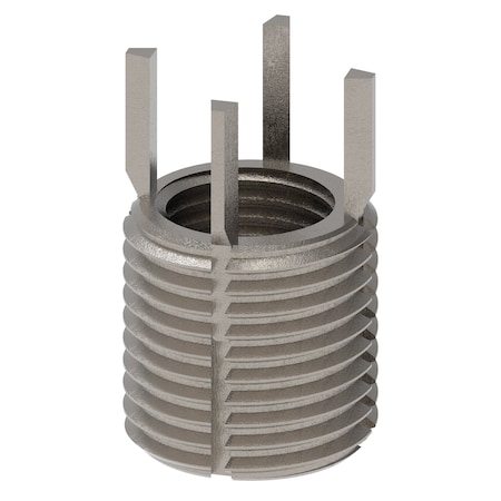 Zoro Select Key Locking Thread Insert, Thin Wall, 4 Keys, M12-1.25 Int Thrd Sz, M16-1.50 Ext Thrd Sz, 10 PK 217-076556