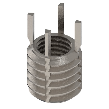 Zoro Select Key Locking Thread Insert, Thin Wall, 4 Keys, 5/16"-24 Int Thrd Sz, 7/16"-14 Ext Thrd Sz, 10 PK 217-076523