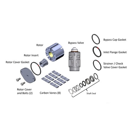 Fill-Rite Biodiesel Pump Repair Kit BD300KTH0712