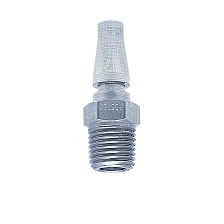 Foster SHD Series - Stainless Steel Plug, 1/4" Body, 1/4" NPT - Schrader, Heavy Duty Interchange