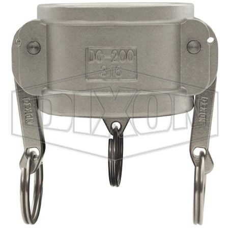 Dixon Cam and Groove, Dust Cap SS, 6" G600-DC-SS