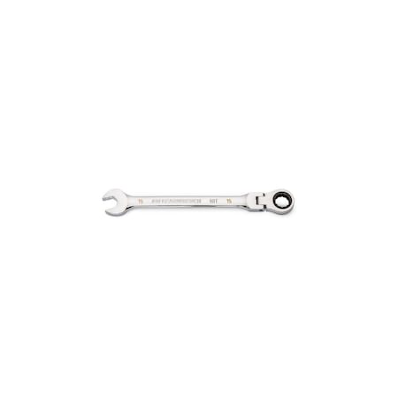 Gearwrench 15mm 90-Tooth 12 Point Flex Head Ratcheting Combination Wrench 86715