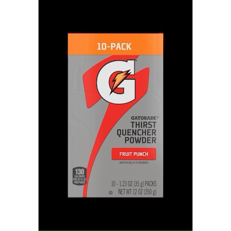 Gatorade Sports Drink Mix, Fruit Punch, PK10 04702