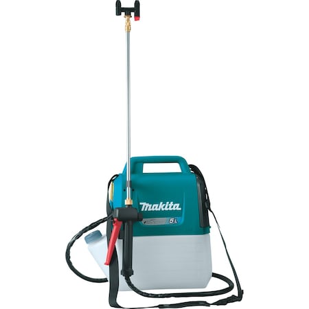 Makita 1 5/16 gal Backpack Sprayer, 5 9/16 ft L Hose, 27 in L Wand, Jet/ Mist Nozzle Spray Pattern XSU03Z
