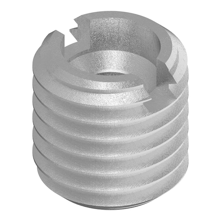 Zoro Select Thin Wall Self Locking Thread Insert, M4-0.70 Int Thrd Sz, 18-8 Stainless Steel EZ-313-M4