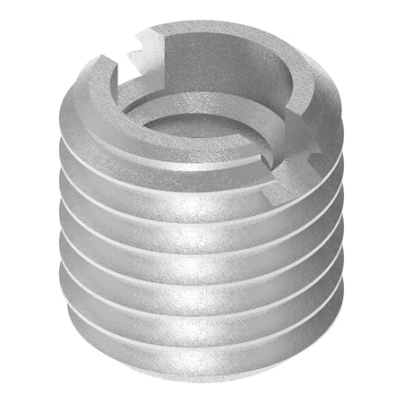 Zoro Select Thin Wall Self Locking Thread Insert, No. 10-32 Int Thrd Sz, 18-8 Stainless Steel EZ-313-332
