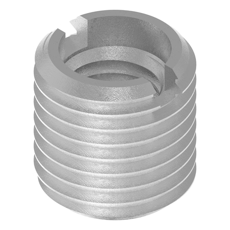 Zoro Select Thin Wall Self Locking Thread Insert, 1/4"-28 Int Thrd Sz, 18-8 Stainless Steel EZ-313-428