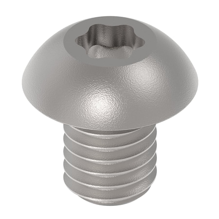 Zoro Select No. 10-32 x 1/4 in Torx Button Standard Machine Screw, Unfinished A286 Stainless Steel ZBM274-286