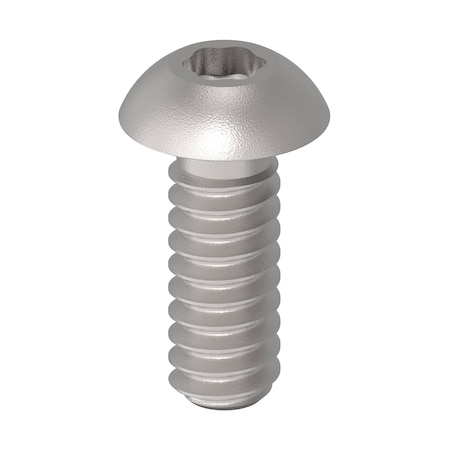 Zoro Select No. 6-32 x 3/8 in Torx Button Standard Machine Screw, Unfinished A286 Stainless Steel ZBM126-286