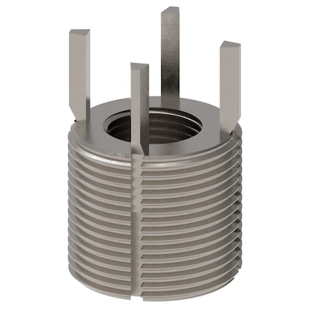 Zoro Select Key Locking Thread Insert, Extra Heavy Wall, 4 Keys, 3/4"-16 Int Thd Sz, 1 1/4"-12 Ext Thd Sz, 10 PK 217-076541