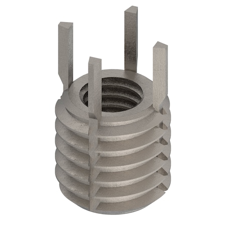 Zoro Select Key Locking Thread Insert, Thin Wall, 4 Keys, M5-0.80 Int Thrd Sz, M8-1.25 Ext Thrd Sz, 10 PK 217-076351