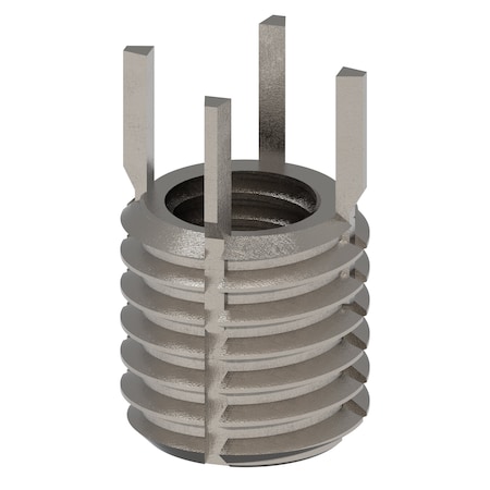 Zoro Select Key Locking Thread Insert, Heavy Wall, 4 Keys, 7/16"-14 Int Thrd Sz, 5/8"-11 Ext Thrd Sz, 10 PK 217-077305