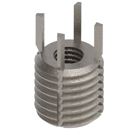 Zoro Select Key Locking Thread Insert, Heavy Wall, 4 Keys, M5-0.80 Int Thrd Sz, M10-1.25 Ext Thrd Sz, 10 PK 217-077364