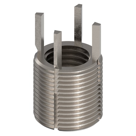 Zoro Select Key Locking Thread Insert, Heavy Wall, 4 Keys, M16-2.00 Int Thrd Sz, M22-1.50 Ext Thrd Sz, 10 PK 217-077371