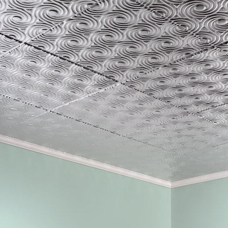 Fasade Cyclone 2Ftx2Ft Glue Up Ceiling Til, PK 5, 5 PK PG7208