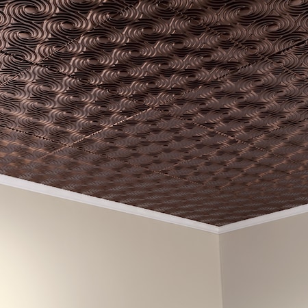 Fasade Cyclone 2Ftx2Ft Glue Up Ceiling Til, PK 5, 5 PK PG7226