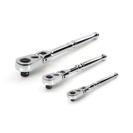 Tekton Srh 96 99 1 4 3 8 1 2 Inch Drive Flex Head Quick Release Ratchet Set 3 Piece Zoro Com