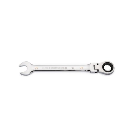 Gearwrench 25mm 90-Tooth 12 Point Flex Head Ratcheting Combination Wrench 86725