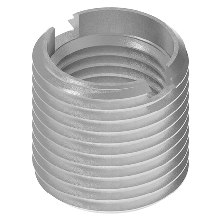 Zoro Select Thin Wall Self Locking Thread Insert, 1/2"-20 Int Thrd Sz, 18-8 Stainless Steel EZ-313-820