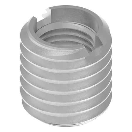 Zoro Select Standard Wall Self Locking Thread Insert, 7/16"-20 Int Thrd Sz, Steel EZ-329-720