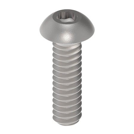 Zoro Select No. 6-32 x 1/2 in Torx Button Standard Machine Screw, Unfinished A286 Stainless Steel ZBM128-286