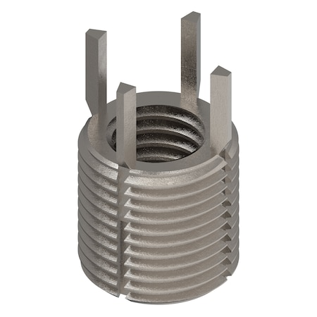 Zoro Select Key Locking Thread Insert, Heavy Wall, 4 Keys, 9/16"-12 Int Thrd Sz, 13/16"-16 Ext Thrd Sz, 10 PK 217-076307