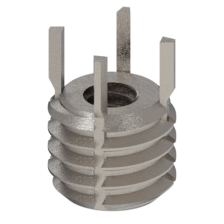 Zoro Select Key Locking Thread Insert, Heavy Wall, 4 Keys, No. 10-24 Int Thrd Sz, 3/8"-16 Ext Thrd Sz, 10 PK 217-077301