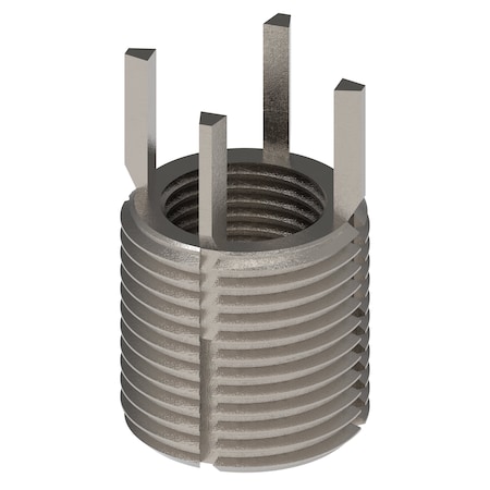 Zoro Select Key Locking Thread Insert, Heavy Wall, 4 Keys, 5/8"-18 Int Thrd Sz, 7/8"-14 Ext Thrd Sz, 10 PK 217-076508