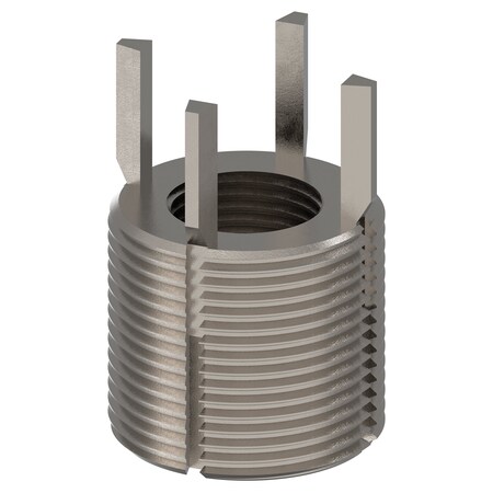 Zoro Select Key Locking Thread Insert, Extra Heavy Wall, 4 Keys, 3/4"-16 Int Thd Sz, 1 1/4"-12 Ext Thd Sz, 10 PK 217-077541