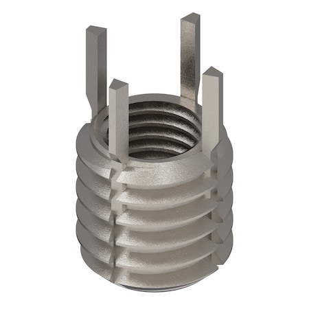 Zoro Select Key Locking Thread Insert, Thin Wall, 4 Keys, 5/16"-24 Int Thrd Sz, 7/16"-14 Ext Thrd Sz, 10 PK 217-077523