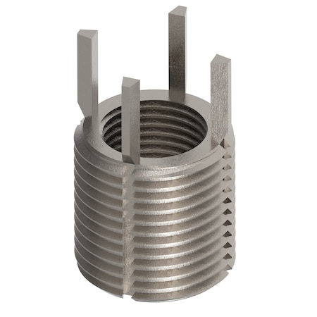 Zoro Select Key Locking Thread Insert, Heavy Wall, 4 Keys, 5/8"-18 Int Thrd Sz, 7/8"-14 Ext Thrd Sz, 10 PK 217-077508