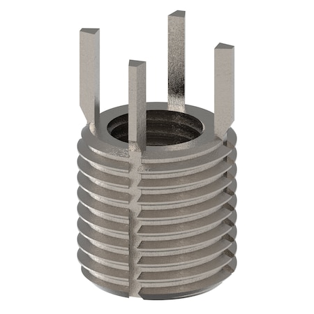 Zoro Select Key Locking Thread Insert, Thin Wall, 4 Keys, M8-1.00 Int Thrd Sz, M12-1.25 Ext Thrd Sz, 10 PK 217-076553