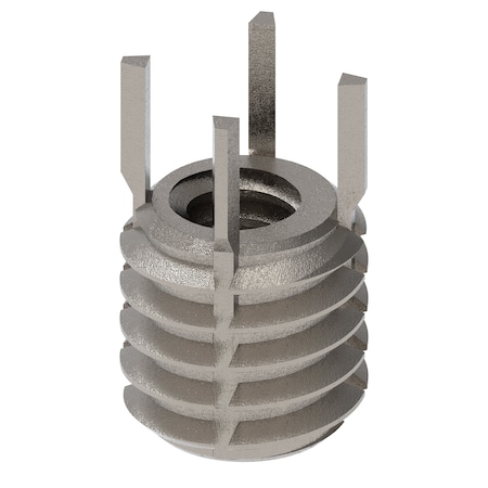 Zoro Select Key Locking Thread Insert, Thin Wall, 4 Keys, No. 10-24 Int Thrd Sz, 5/16"-18 Ext Thrd Sz, 10 PK 217-076321