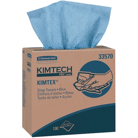 Kimtech Kimtech Wipers Pop-Up Box, 8 4/5" x 16 4/5", Blue, PK5 KW157