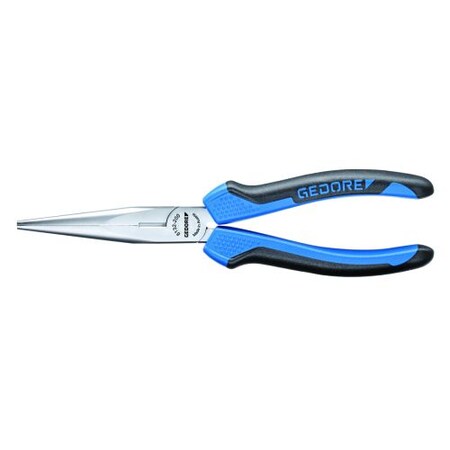 Gedore Needle Nose Pliers, 6-1/4", Overall Length: 160mm 8132-160 JC