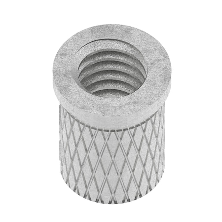 Zoro Select Press Insert, 5/16"-18 Int Thrd Sz, 9/16 in L, 25/64 in Dia., Aluminum, Plain, 10 PK 260-5-AL-PK10