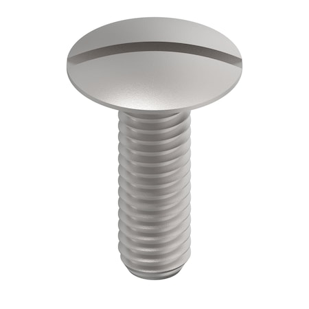 Zoro Select 5/16"-18 x 1 in Truss Head Slotted Round Machine Screw, 18-8 Stainless Steel, Passivated ZW1246