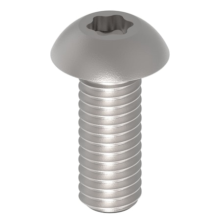 Zoro Select No. 10-32 x 1/2 in Torx Button Standard Machine Screw, Unfinished A286 Stainless Steel ZBM278-286