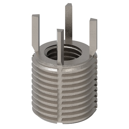 Zoro Select Key Locking Thread Insert, Heavy Wall, 4 Keys, M10-1.25 Int Thrd Sz, M16-1.50 Ext Thrd Sz, 10 PK 217-077567